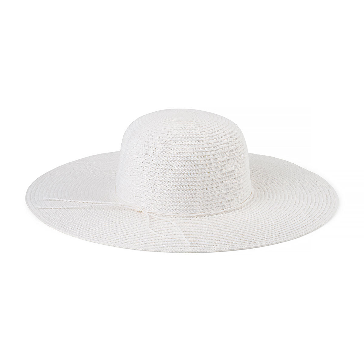 SOFT WIDE BRIM SUN HAT IN WHITE