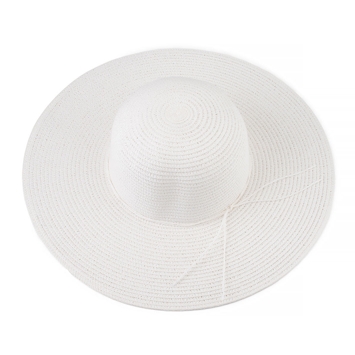SOFT WIDE BRIM SUN HAT IN WHITE