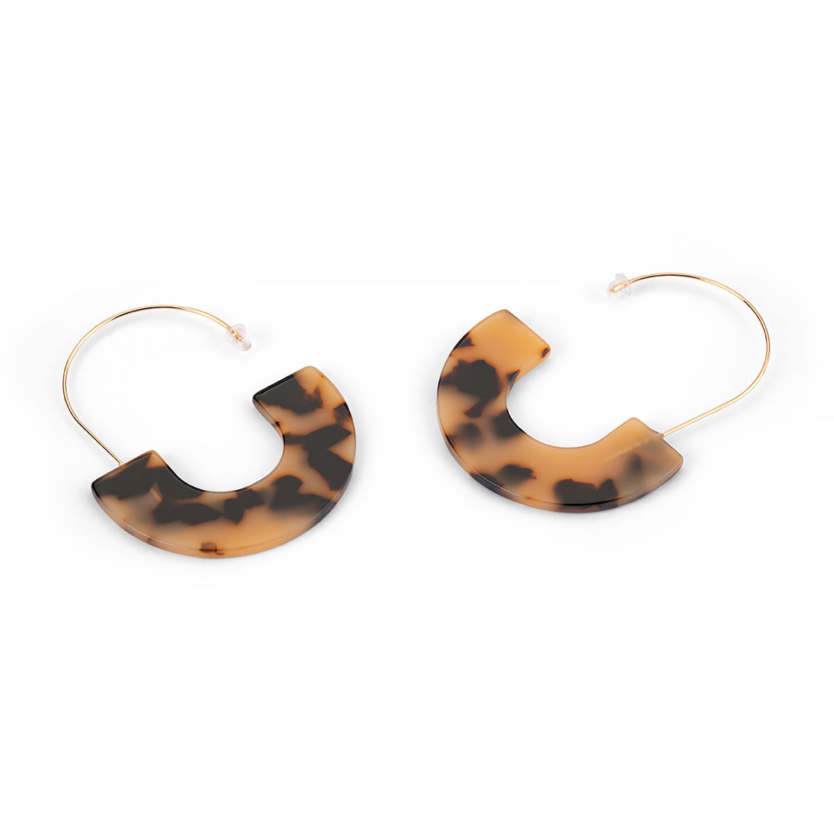 HOOK RESIN TORTOISE EARRINGS
