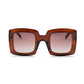 OVERSIZED SQUARE SUNGLASSES IN TORTOISE SHELL