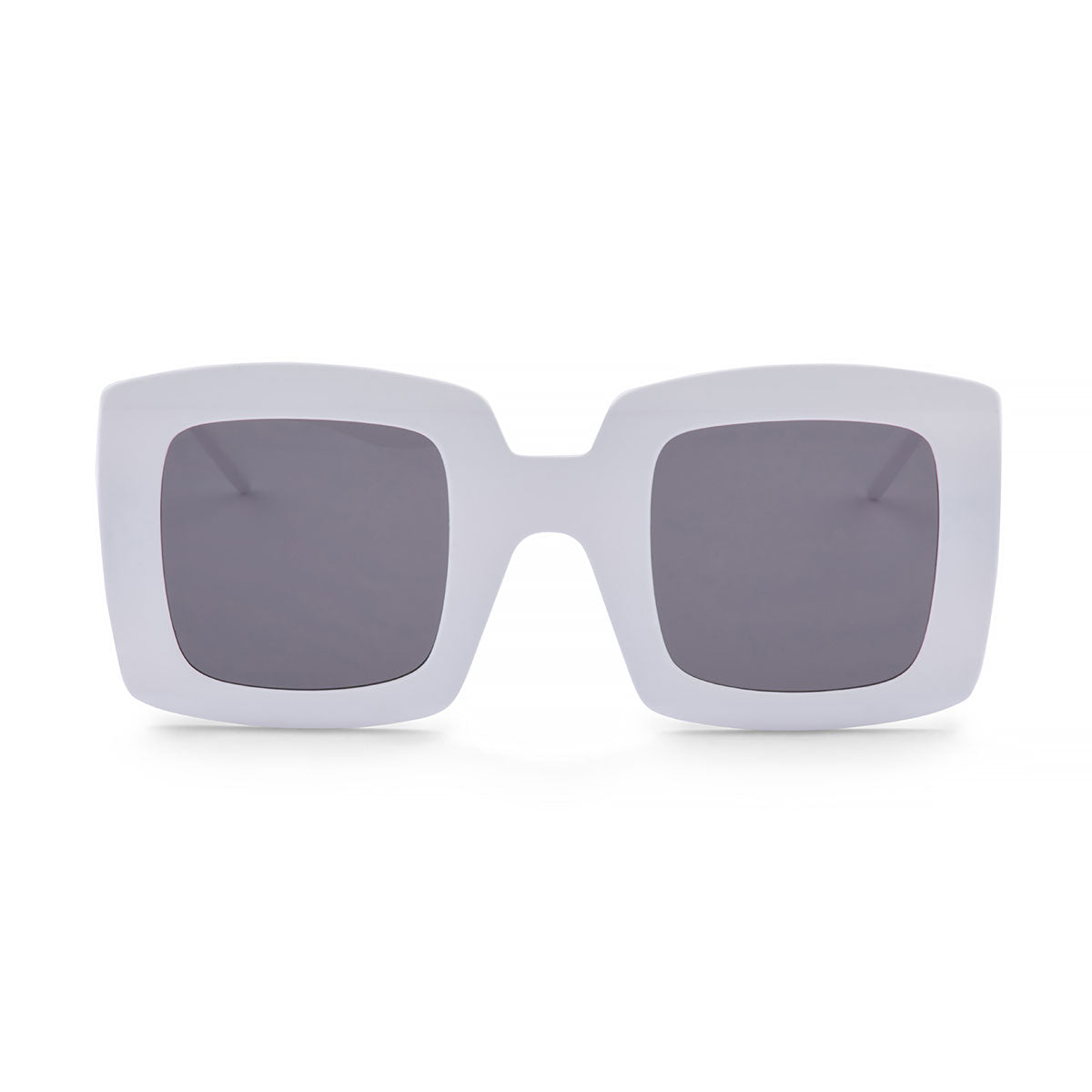 OVERSIZED SQUARE SUNGLASSES IN WHITE