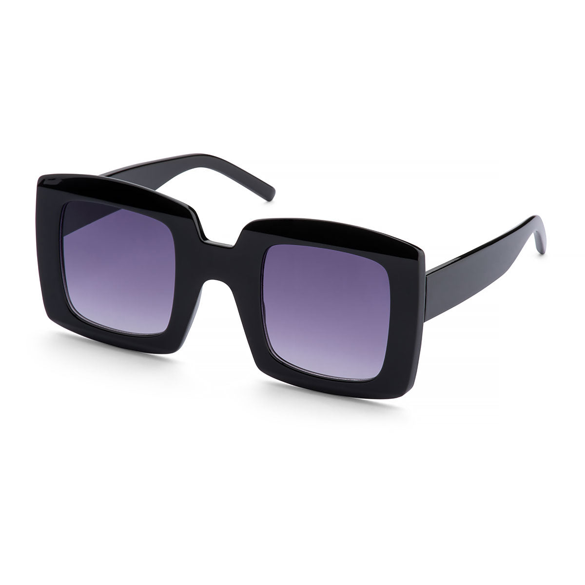 OVERSIZED SQUARE SUNGLASSES IN BLACK