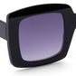 OVERSIZED SQUARE SUNGLASSES IN BLACK