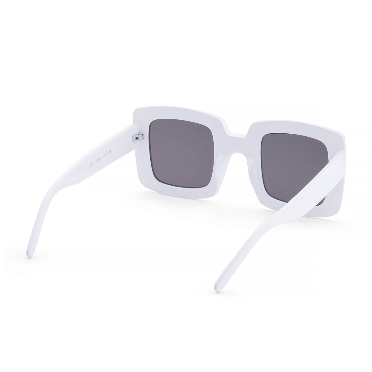 OVERSIZED SQUARE SUNGLASSES IN WHITE