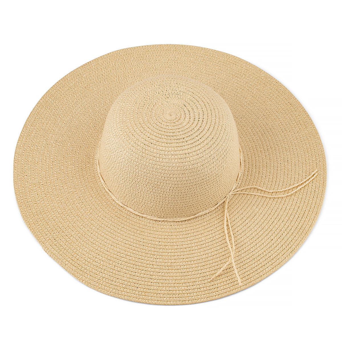 SOFT WIDE BRIM SUN HAT IN BEIGE