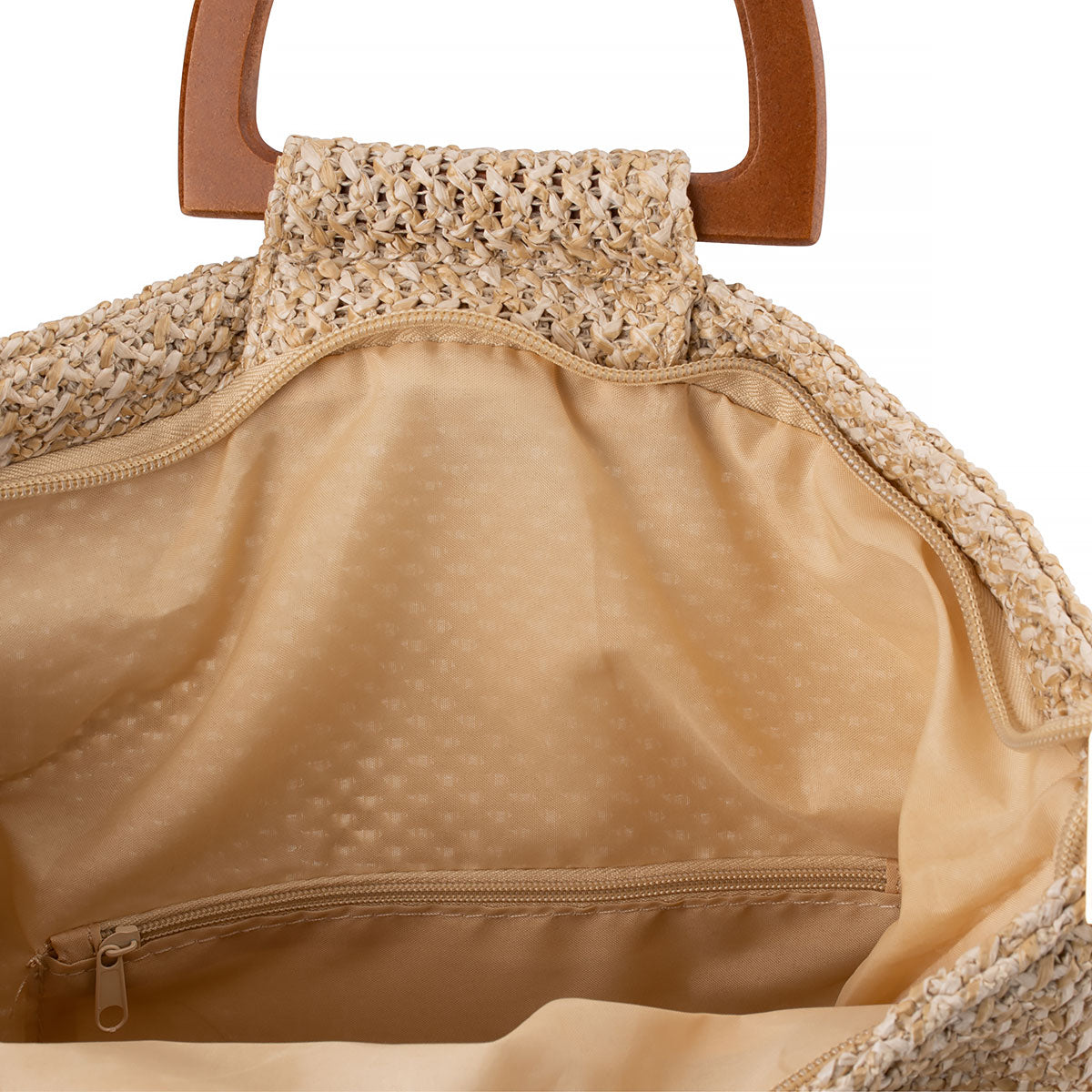 RESORT TASSEL TOTE IN KHAKI