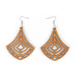 TEAR DROP WOODEN GEOMETRIC EARRINGS