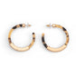 TORTOISE HOOP EARRINGS
